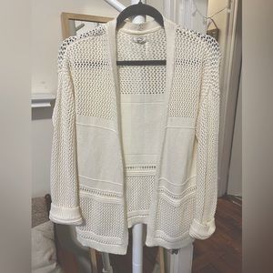 Fat Face white cardigan sweater